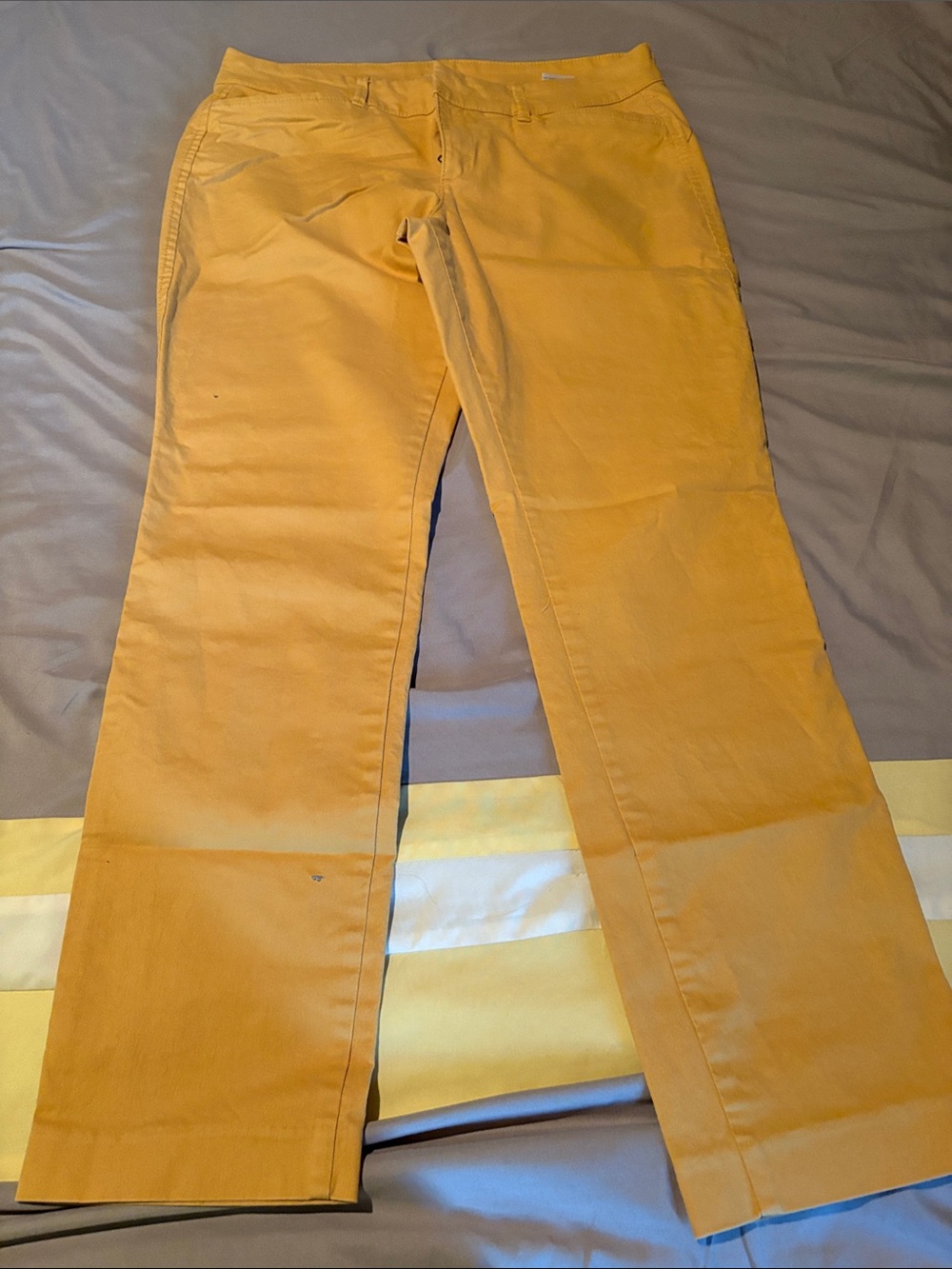 Old Navy Straight-Leg Pants in Mustard Yellow